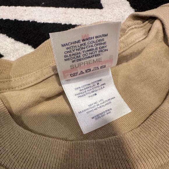Supreme Box Logo Tee (FW23) Khaki – Size Medium – Used - Picture 5 of 6
